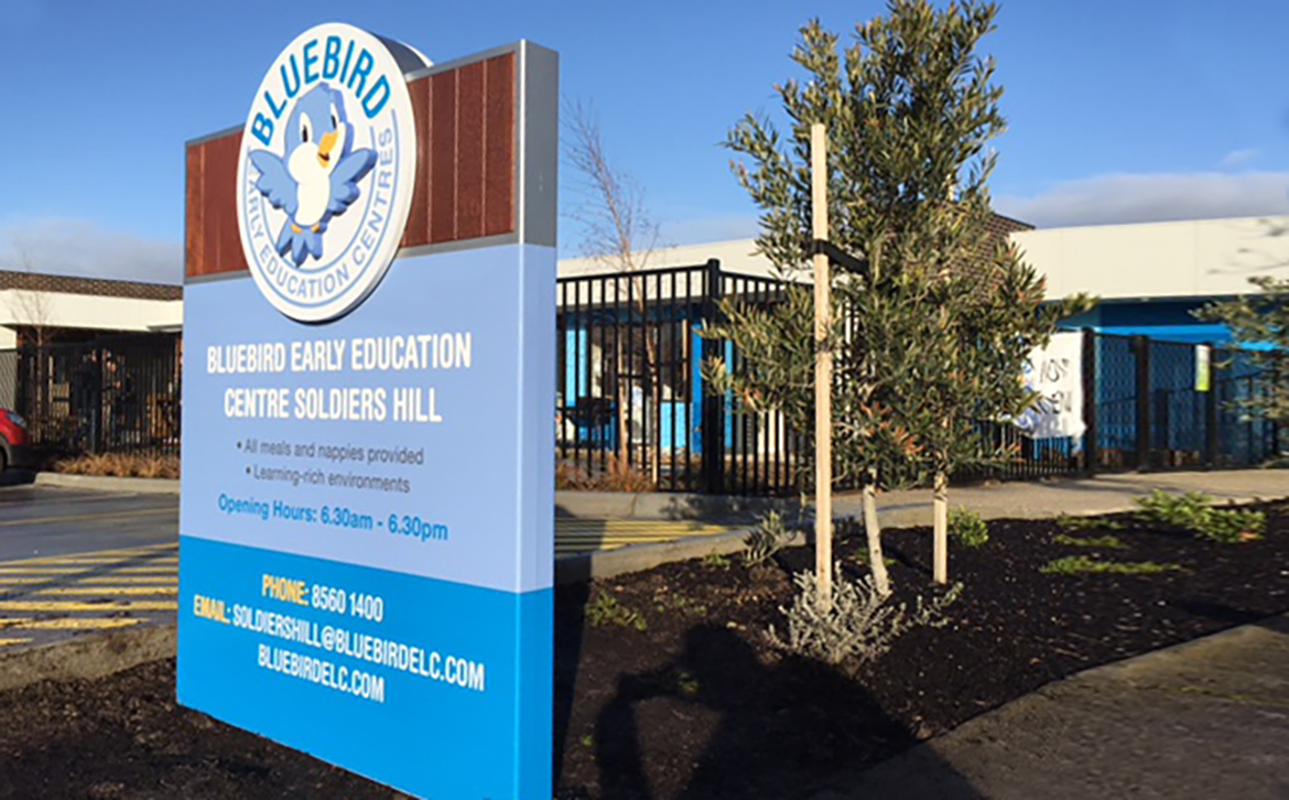 Bluebird Early Learning Centre Sign
